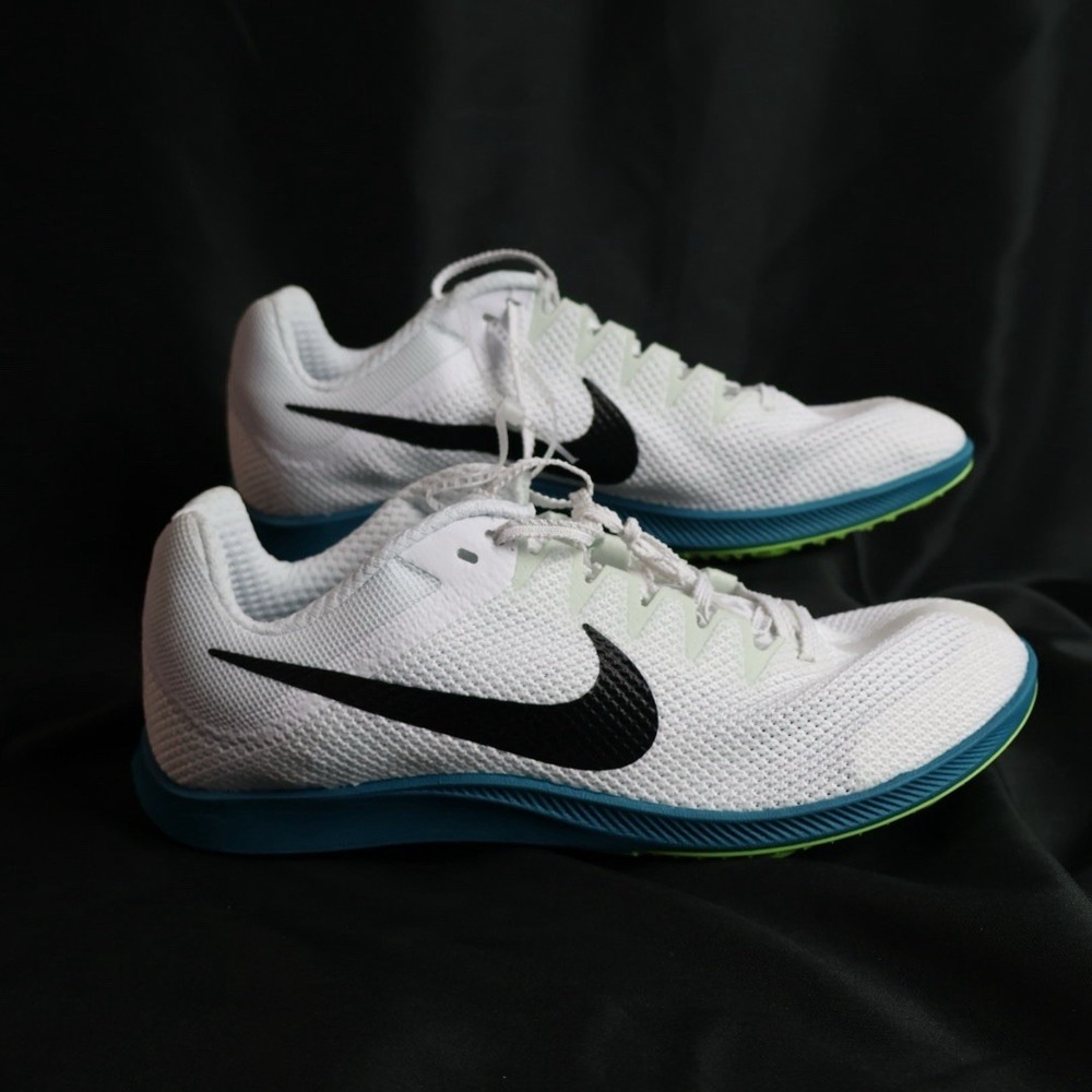 Nike Zoom Rival Distance FZ9653-102 White Spruce Track Spikes Mens Sz 8.5 + Bag - Picture 7 of 12